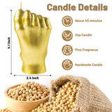 Mini Foot Scented Candles Upside Down Feet Candle Gold Danish Pastel Room Aesthetic Decoration Pine Fragrance Natural Soy Wax Homemade Aromatherapy Candle for Home Bedroom Decor Birthday Gifts