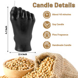 Mini Feet Scented Candles Upside Down Foot Candle Creative Gift Room Aesthetic Decor Pine Aromatherapy Natural Soy Wax Fragrance Candle Homemade Decoration for Home Bathroom Bedroom Black