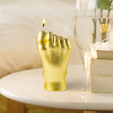 Mini Foot Scented Candles Upside Down Feet Candle Gold Danish Pastel Room Aesthetic Decoration Pine Fragrance Natural Soy Wax Homemade Aromatherapy Candle for Home Bedroom Decor Birthday Gifts
