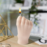 Mini Foot Scented Candle Inverted Feet Shape Candles Creative Gift Home Aesthetic Decor Pine Fragrance Aromatherapy Natural Soy Wax Candle Desk Art Decoration for Room Bedroom Bathroom