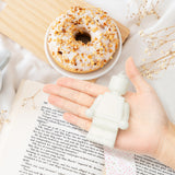 Robot Figure White Scented Candle Children's Birthday Party Gift Home Aesthetic Decor Pine Fragrance Aromatherapy Natural Soy Wax Candles Desk Art Decoration for Boy Room Bedroom Bathroom