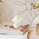 6sisc Mushroom Lady Body Candle Body Shaped Aesthetic Candles Pine Fragrance Natural Soy Wax Aromatherapy Goddess Handmade Candle Female Art Table Decorative Sculpture for Modern Home Bedroom Bathroom