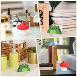 Mushroom Frog Scented Candles Gift Danish Pastel Aesthetic Decor Pine Fragrance Aromatherapy Long Lasting Natural Soy Wax Candles for Home Bedroom Bathroom Desk Decoration