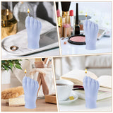 Mini Foot Scented Candle Inverted Feet Shape Candles Lilac Purple Danish Pastel Room Aesthetic Decor Pine Fragrance Aromatherapy Natural Soy Wax Candle for Home Bedroom Bathroom Birthday Gift