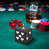 6sisc Black White Heart Dice Candle Danish Pastel Room Decor Aesthetic Pine Fragrance Natural Soy Wax Handmade Aromatherapy Candles Desk Art Decoration Gift for Home Bedroom Supplies 2 x 2 in