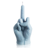 6sisc Middle Finger Scented Candle Danish Pastel Room Aesthetic Pine Fragrance Aromatherapy Natural Soy Wax Holiday Candles Decor Desk Statues Decorations Gift for Home Bedroom Supplies Light Blue