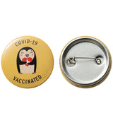 12Pcs Vaccine Button Pins with Cartoon Animals Covid-19 Vaccinated Recipient Notification CDC Encouraged Public Health and Clinical Pinback Button Badges Vaccinated for Virus Pin 6 Styles