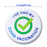 10Pcs Vaccine Button Pins I Got My Covid-19 Vaccine Vaccinated Against Covid 19 Recipient Notification CDC Encouraged Public Health and Clinical Pinback Button Badges Vaccinated for Virus Pin 5 Styles