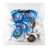 6sisc 75Pcs Autism Awareness Wristbands Silicone Bracelets Buttons Pins Stickers Set Puzzle Pieces Love Heart Ribbon Bracelet Round Novelty Buttons Badges Vinyl Stickers for Charity Fundraising