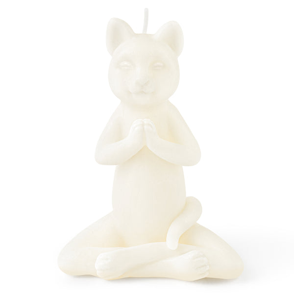 6sisc Zen Cat Candle Yoga Meditation Pose Aesthetic Candles Pine Fragrance Natural Soy Wax Aromatherapy Handmade Candle Table Art Decorative Sculpture for Modern Home Bedroom Bathroom Birthday Gifts