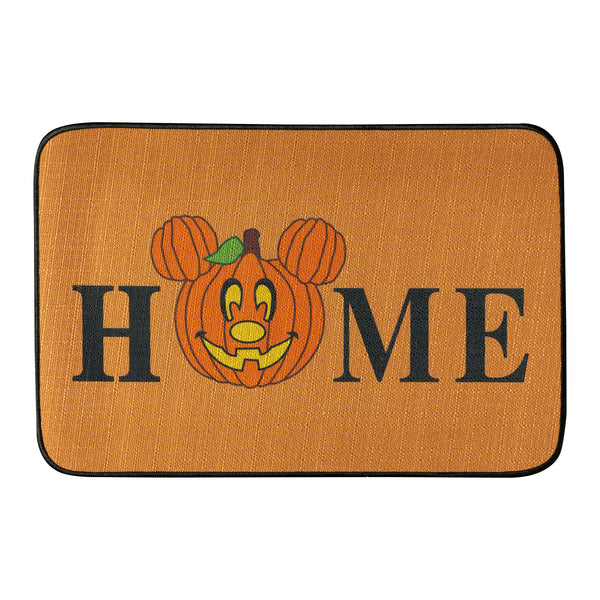 6sisc Halloween Mouse Pumpkin Doormat Home Linen Decorative Carpet Autumn Reusable Front Door Entrance Mat Non Slip Rubber Welcome Rug for Thanksgiving Fall Indoor Outdoor Decor 15.6 x 23.6 in