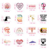 6sisc 52Pcs Roe V Wade Pro Choice Abortion Women Right Vinyl Stickers My Body My Choice Feminist Sticker Keep Abortion Safe & Legal Waterproof Decal Stickers for Laptop Water Bottle Luggage